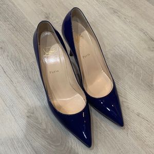 So Kate patent royal blue 85mm Christian louboutin, barely used size 40